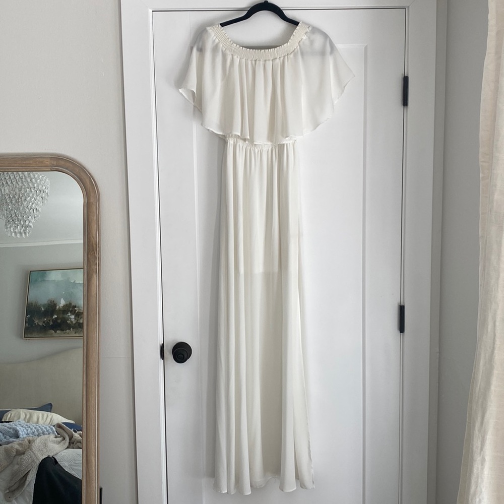 Show Me Your Mumu Hacienda Maxi dress in white